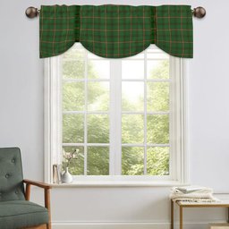ScotsTee Shop Scottish Strachan Hunting Ancient Tartan Tie Up Valance Curtain
