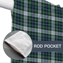 ScotsTee Shop Scottish MacKenzie Dress Ancient Tartan Tie Up Valance Curtain