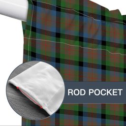 ScotsTee Shop Scottish Tennant Ancient Tartan Tie Up Valance Curtain