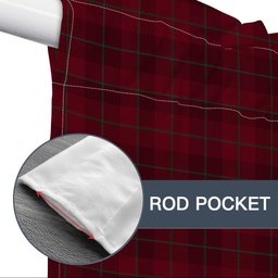 ScotsTee Shop Scottish Stirling of Keir Tartan Tie Up Valance Curtain