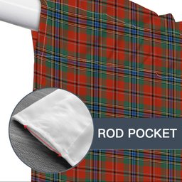 ScotsTee Shop Scottish MacLean of Duart Ancient Tartan Tie Up Valance Curtain
