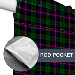 ScotsTee Shop Scottish Urquhart Modern Tartan Tie Up Valance Curtain