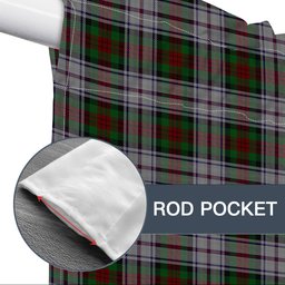 ScotsTee Shop Scottish MacDuff Dress Tartan Tie Up Valance Curtain