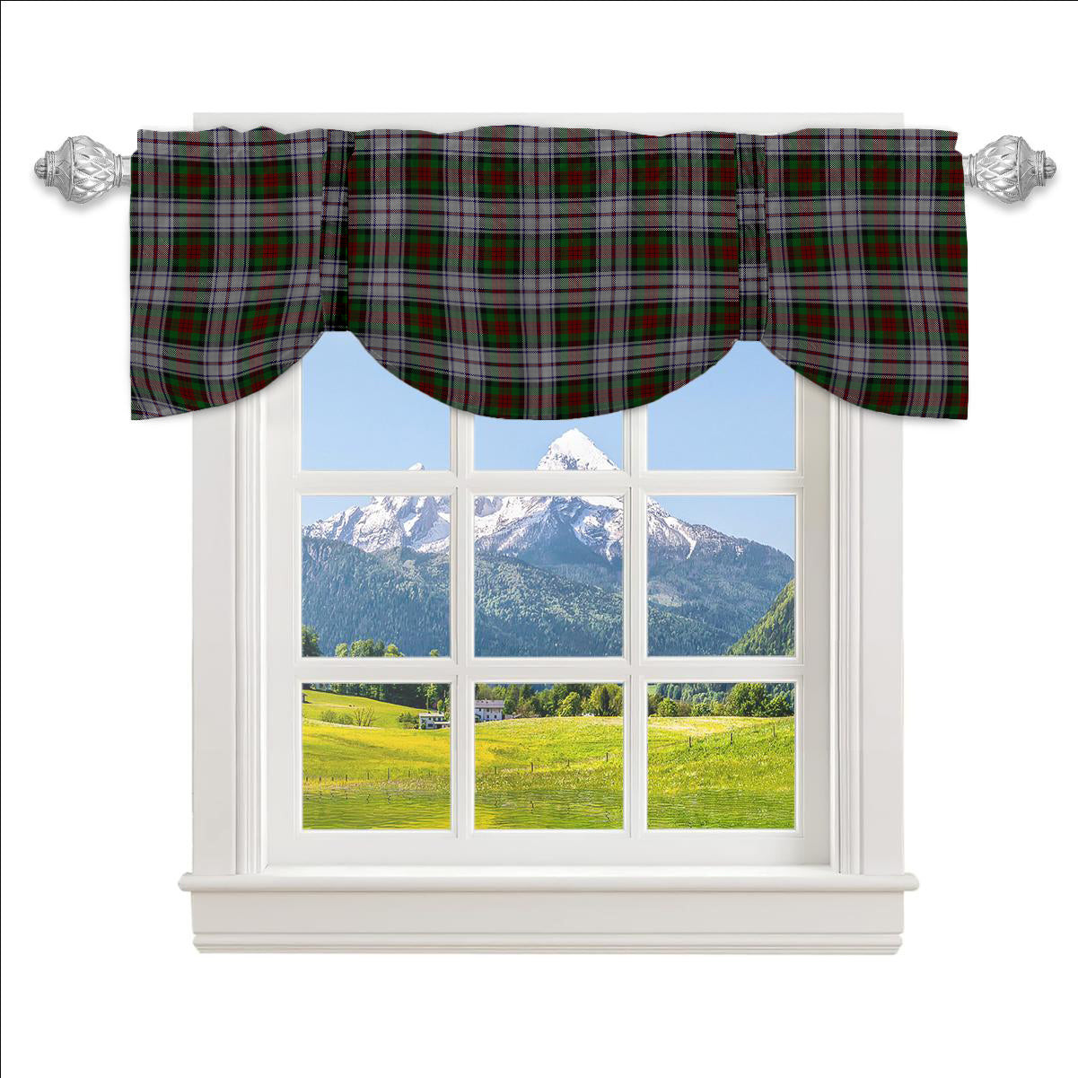 ScotsTee Shop Scottish MacDuff Dress Tartan Tie Up Valance Curtain