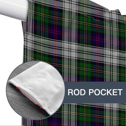 ScotsTee Shop Scottish McCallum Dress Tartan Tie Up Valance Curtain