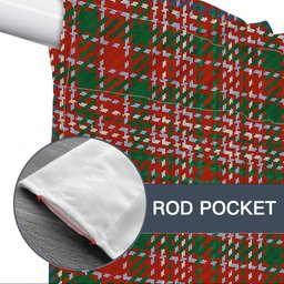 ScotsTee Shop Scottish MacAlister Ancient Clan Tartan Tie Up Valance Curtain