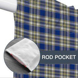 ScotsTee Shop Scottish Livingstone Dress Modern Tartan Tie Up Valance Curtain