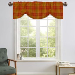 ScotsTee Shop Scottish MacMillan Dress Ancient Tartan Tie Up Valance Curtain