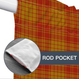 ScotsTee Shop Scottish MacMillan Dress Ancient Tartan Tie Up Valance Curtain