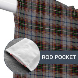 ScotsTee Shop Scottish Innes Red Dress Dance Tartan Tie Up Valance Curtain