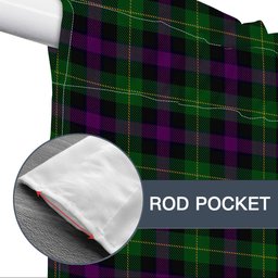 ScotsTee Shop Scottish Martin Hunting Tartan Tie Up Valance Curtain