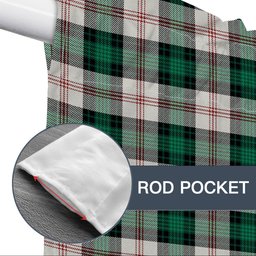 ScotsTee Shop Scottish Ross Arisaid Modern Tartan Tie Up Valance Curtain