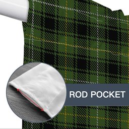 ScotsTee Shop Scottish MacIver Hunting Tartan Tie Up Valance Curtain