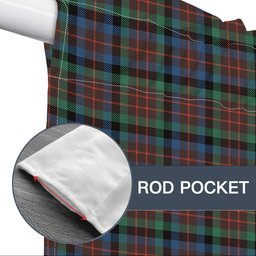 ScotsTee Shop Scottish MacDuff Hunting Ancient SC Tartan Tie Up Valance Curtain