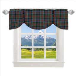 ScotsTee Shop Scottish MacDuff Hunting Ancient SC Tartan Tie Up Valance Curtain