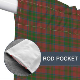ScotsTee Shop Scottish MacDonald of Glencoe Ancient Tartan Tie Up Valance Curtain