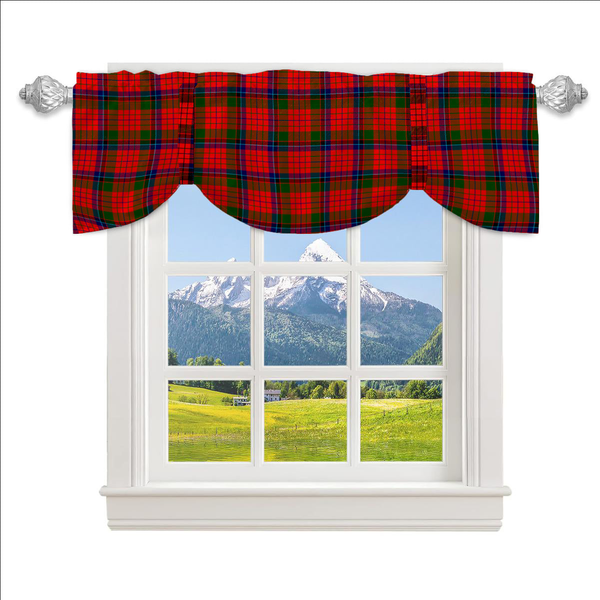 ScotsTee Shop Scottish McNicol of Scorrybreac Tartan Tie Up Valance Curtain