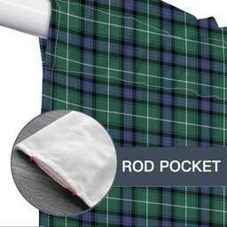 ScotsTee Shop Scottish McDonald of the Isles Hunting Ancient Tartan Tie Up Valance Curtain