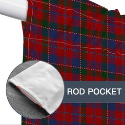 ScotsTee Shop Scottish McDonald of Glenaladale Tartan Tie Up Valance Curtain