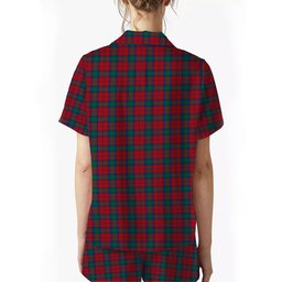 ScotsTee Shop Scottish Auchinleck Women's Short Sleeve Short Set Tartan Pyjama Set