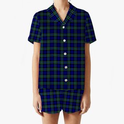 ScotsTee Shop Scottish Arbuthnot Modern Women's Short Sleeve Short Set Tartan Pyjama Set