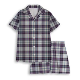 ScotsTee Shop Scottish Alexander of Menstry Dress Ancient Women's Short Sleeve Short Set Tartan Pyjama Set