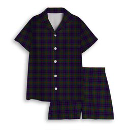 ScotsTee Shop Scottish Austin Wilsons No 137 Women's Short Sleeve Short Set Tartan Pyjama Set