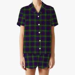ScotsTee Shop Scottish Austin Wilsons No 173 Women's Short Sleeve Short Set Tartan Pyjama Set