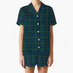 ScotsTee Shop Scottish Aiton Modern Women's Short Sleeve Short Set Tartan Pyjama Set