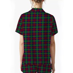 ScotsTee Shop Scottish Akins Women's Short Sleeve Short Set Tartan Pyjama Set