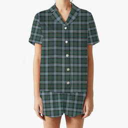 ScotsTee Shop Scottish Alexander of Menstry Hunting Women's Short Sleeve Short Set Tartan Pyjama Set