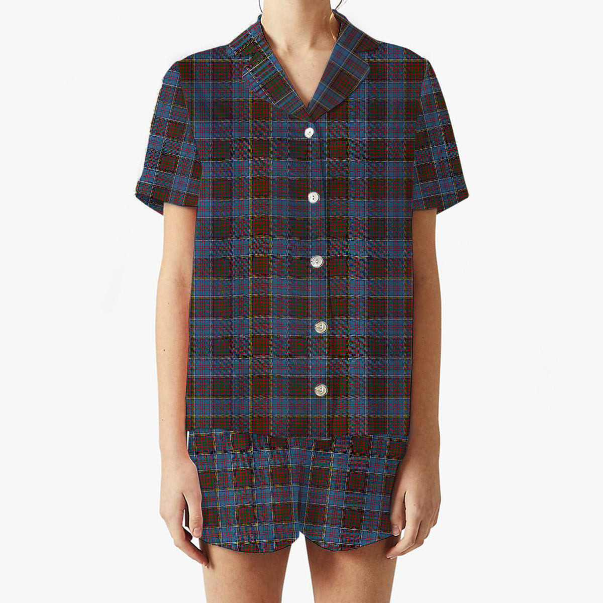 ScotsTee Shop Scottish Anderson STS Women's Short Sleeve Short Set Tartan Pyjama Set
