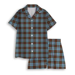 ScotsTee Shop Scottish Anderson Ancient Women's Short Sleeve Short Set Tartan Pyjama Set