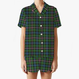 ScotsTee Shop Scottish Allison Ancient Women's Short Sleeve Short Set Tartan Pyjama Set