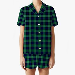 ScotsTee Shop Scottish Abercrombie SC Women's Short Sleeve Short Set Tartan Pyjama Set