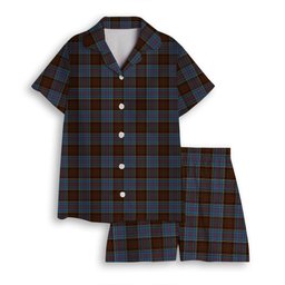 ScotsTee Shop Scottish Anderson MacGregor Hastie 3 Women's Short Sleeve Short Set Tartan Pyjama Set