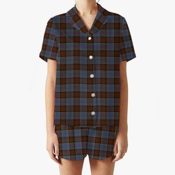 ScotsTee Shop Scottish Anderson MacGregor Hastie 3 Women's Short Sleeve Short Set Tartan Pyjama Set
