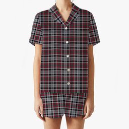 ScotsTee Shop Scottish Borthwick Dress Modern Women's Short Sleeve Short Set Tartan Pyjama Set