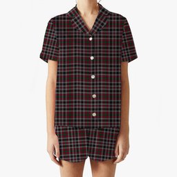 ScotsTee Shop Scottish Borthwick Women's Short Sleeve Short Set Tartan Pyjama Set