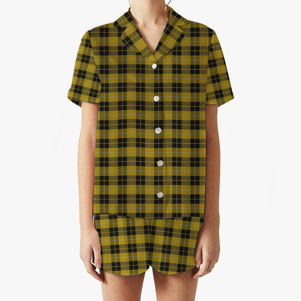 ScotsTee Shop Scottish Barclay Dress Women's Short Sleeve Short Set Tartan Pyjama Set