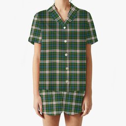 ScotsTee Shop Scottish Blair Dress Ancient Women's Short Sleeve Short Set Tartan Pyjama Set