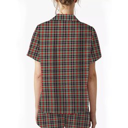 ScotsTee Shop Scottish Bruce of Kinnaird Modern Women's Short Sleeve Short Set Tartan Pyjama Set