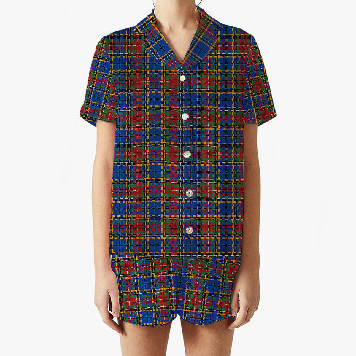 ScotsTee Shop Scottish Beattie (Beatty) Modern Women's Short Sleeve Short Set Tartan Pyjama Set