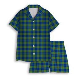 ScotsTee Shop Scottish Barclay Hunting Ancient Women's Short Sleeve Short Set Tartan Pyjama Set