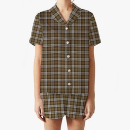ScotsTee Shop Scottish Baillie Dress Women's Short Sleeve Short Set Tartan Pyjama Set