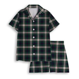 ScotsTee Shop Scottish Blair Dress Modern Women's Short Sleeve Short Set Tartan Pyjama Set