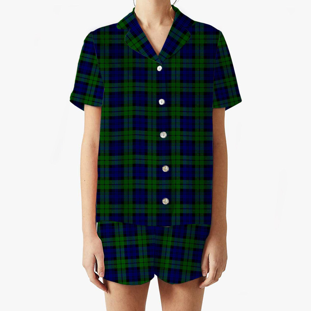 ScotsTee Shop Scottish Bannatyne SC Women's Short Sleeve Short Set Tartan Pyjama Set
