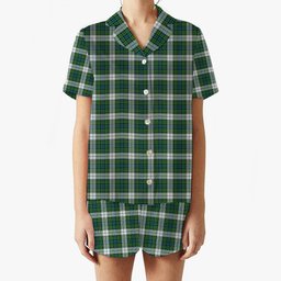 ScotsTee Shop Scottish Black Watch Dress Ancient Women's Short Sleeve Short Set Tartan Pyjama Set