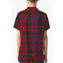 ScotsTee Shop Scottish Black Watch Pipe Band Modern Women's Short Sleeve Short Set Tartan Pyjama Set