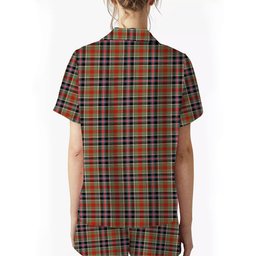 ScotsTee Shop Scottish Bruce of Kinnaird Ancient Women's Short Sleeve Short Set Tartan Pyjama Set